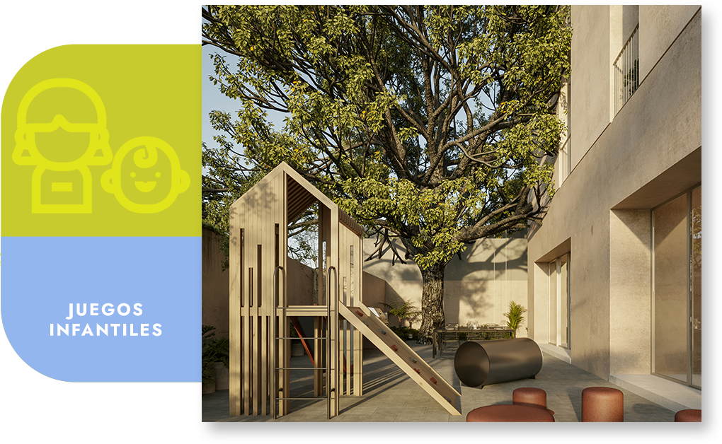 Departamentos en venta con juegos infantiles